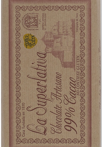 Chocolate 99% cacao La Superlativa de Toro