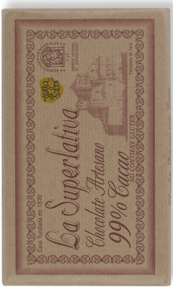 Chocolate 99% cacao La Superlativa de Toro
