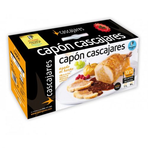 Capón asado de Cascajares relleno