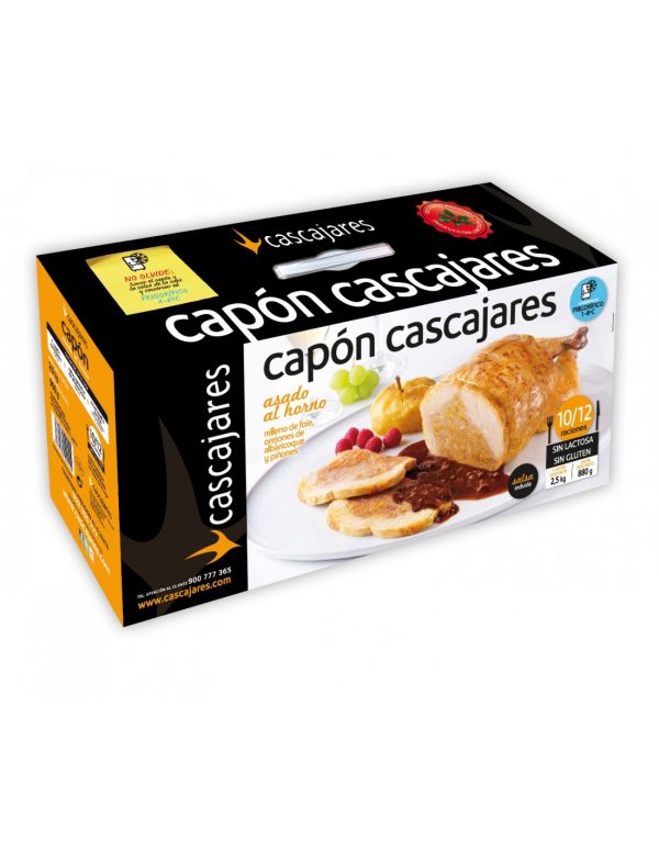 Capón asado de Cascajares relleno