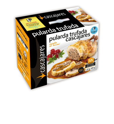 Pularda asada rellena Cascajares