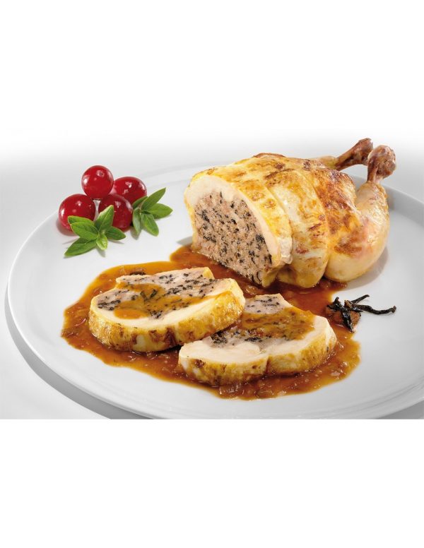 Pularda asada rellena Cascajares
