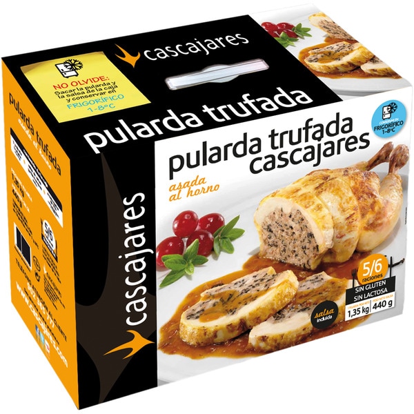 Pularda asada rellena Cascajares