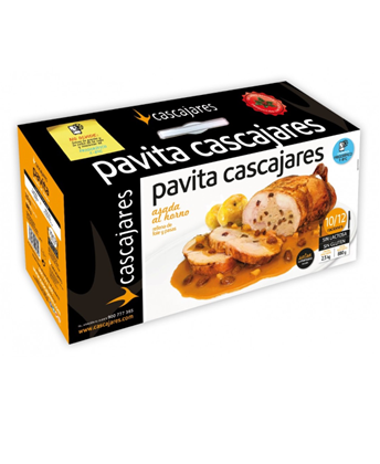 Pavita asada rellena Cascajares