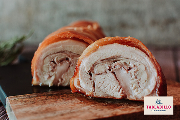 Roti de cochinillo de Segovia asado Tabladillo